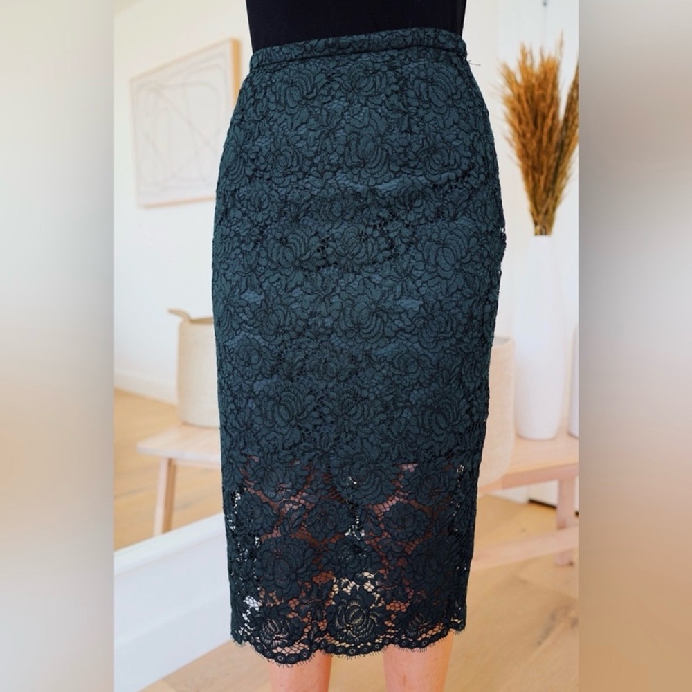 H&M Green Pencil Skirt for Women Size 8